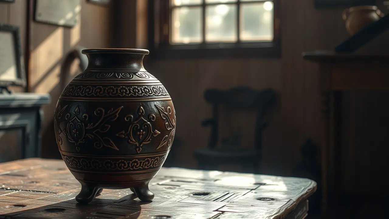 Sonhar com Jarro: Descubra os Significados e Simbolismos Ocultos Jarro de barro antigo cheio de água cristalina.