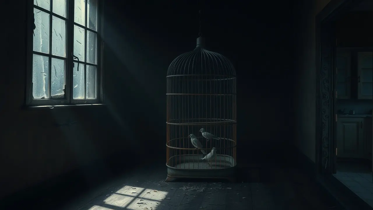 Sonhar com Jaula: Descubra o Significado e as Interpretações Jaula vazia enferrujada simbolizando aprisionamento.
