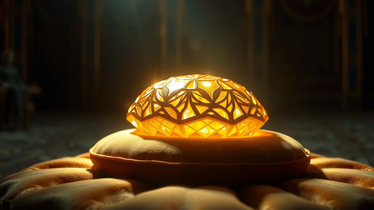 Jewel dourada brilhando