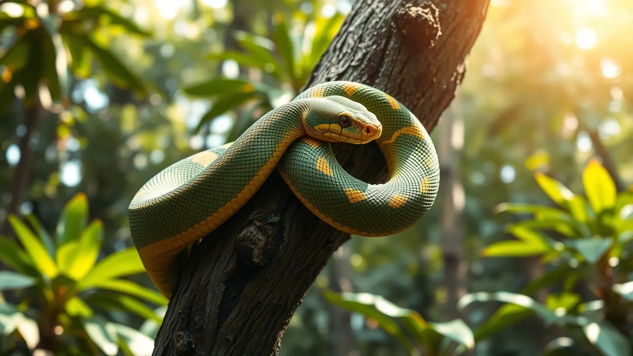 Sonhar com Jiboia-Constritora: Desvende os Significados Ocultos Jiboia-constritora em seu habitat natural.
