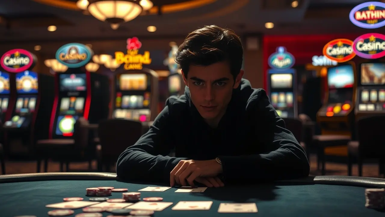 Significado de Sonhar com Jogo: Interpretações e Simbolismos Homem concentrado jogando em cassino