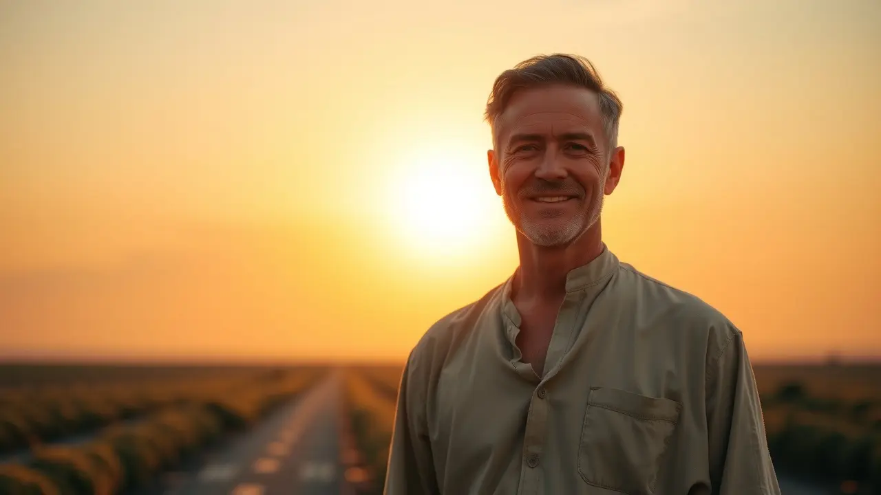Sonhar com José sem Medo: Desvende o Significado Oculto Um homem chamado José irradia coragem e paz interior ao amanhecer