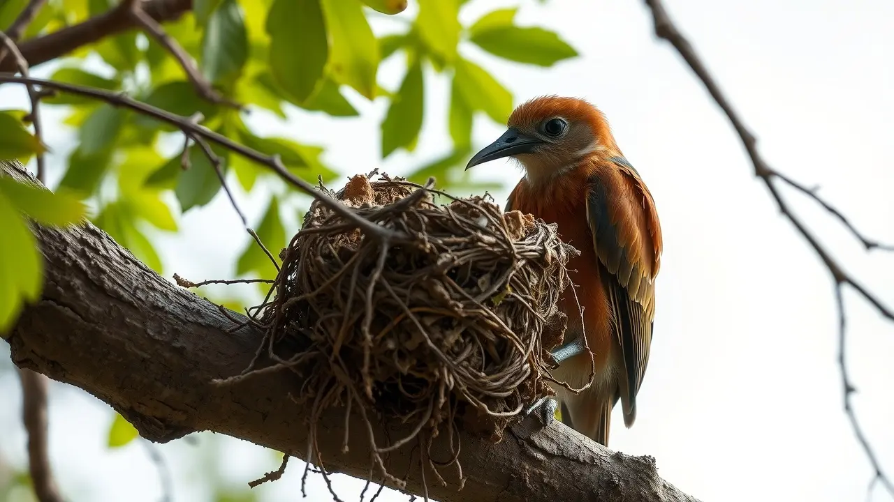 João-de-Barro construindo ninho