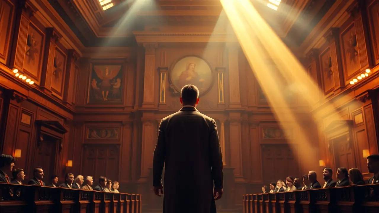 Sonho com julgamento em tribunal iluminado