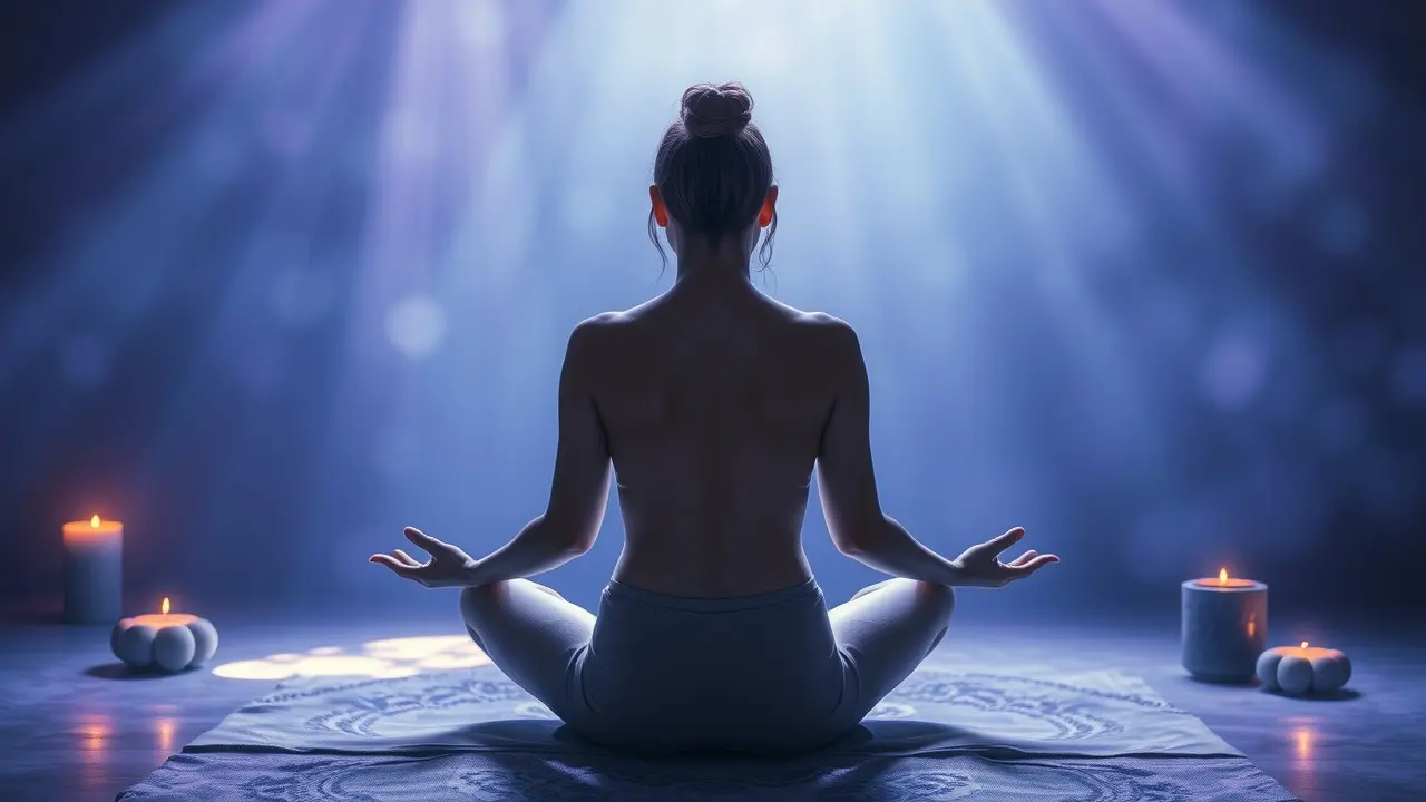 Significado de Sonhar com Julian Delphiki: Uma Análise Detalhada Pessoa meditando cercada por símbolos de auto-descoberta