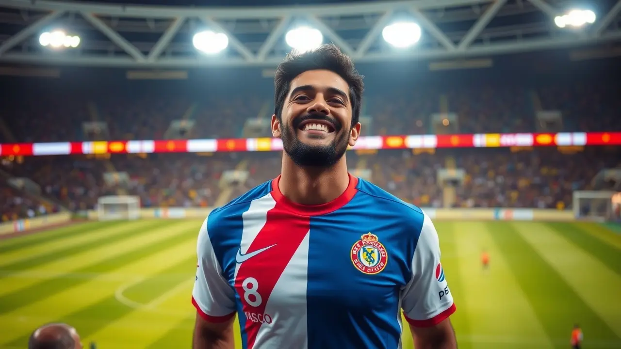 Significado de Sonhar com Juninho Pernambucano: Interpretações e Reflexões Juninho Pernambucano sorrindo com a camisa do Vasco