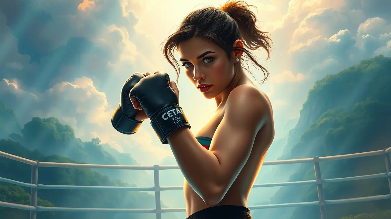 Significado de Sonhar com Jéssica Andrade: Uma Análise Profunda Jéssica Andrade em sonho, cena de MMA.