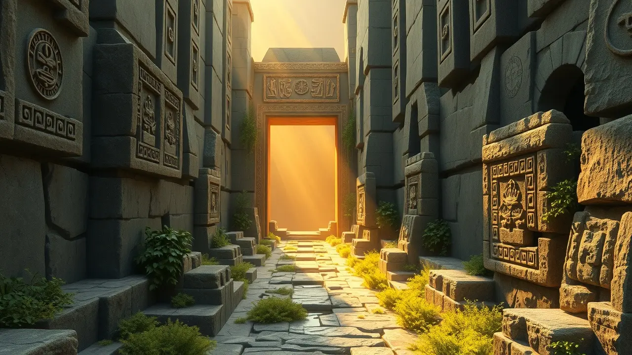 Sonhar com Labirinto Sagrado: Desvende os Mistérios do Seu Subconsciente Labirinto sagrado iluminado.