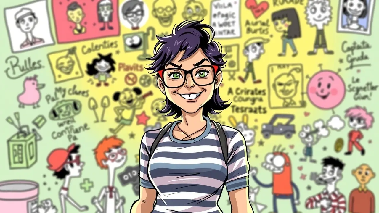 Significado de Sonhar com Laerte: Desvendando os Mistérios do Inconsciente Ilustração de Laerte Coutinho, cartunista brasileira.