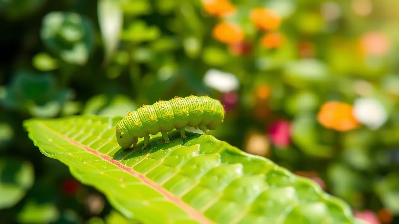 Sonhar com Lagarta: Descubra os Significados e Interpretações Lagarta verde vibrante em folha verde