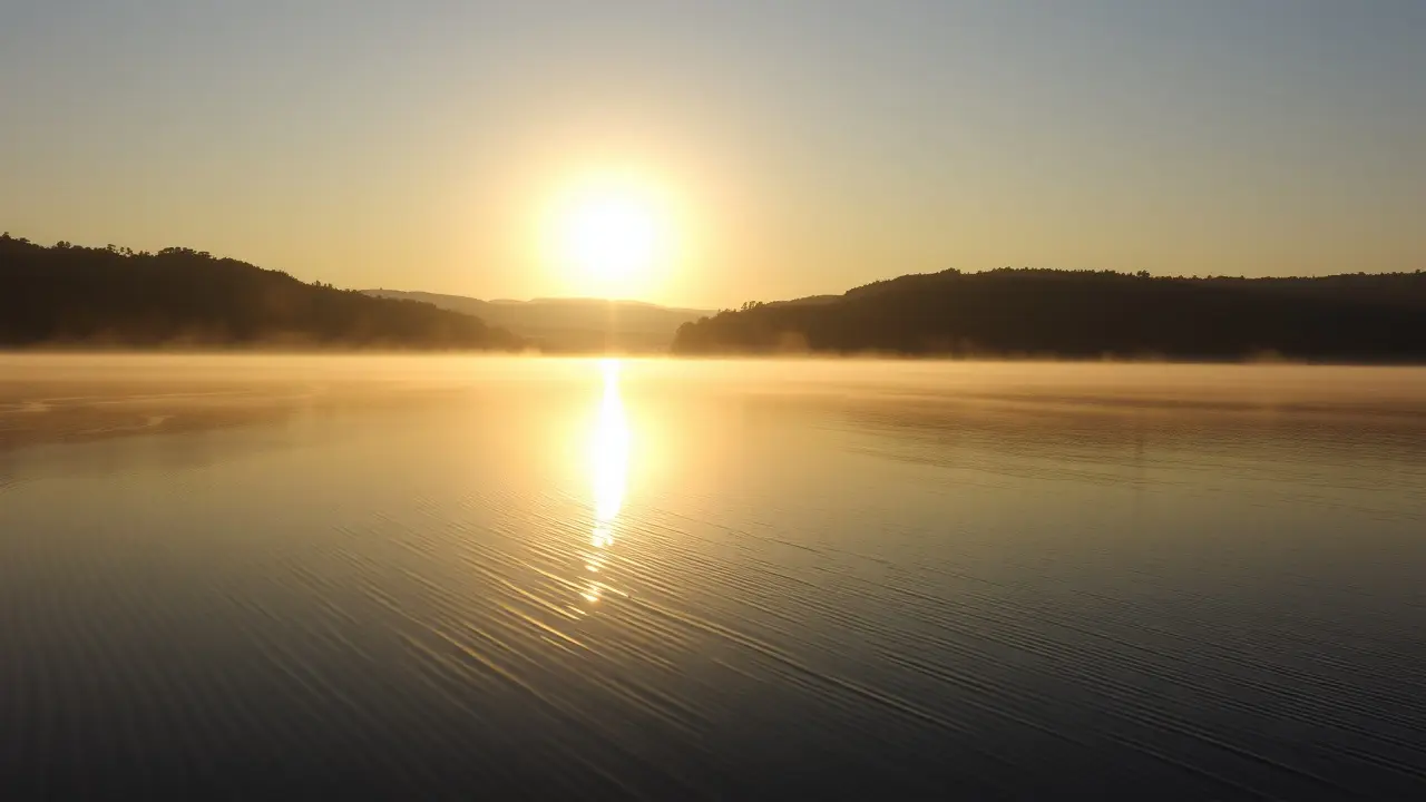 Sonhar com Lago: Descubra o Significado e as Mensagens Ocultas Lago sereno ao amanhecer refletindo paz