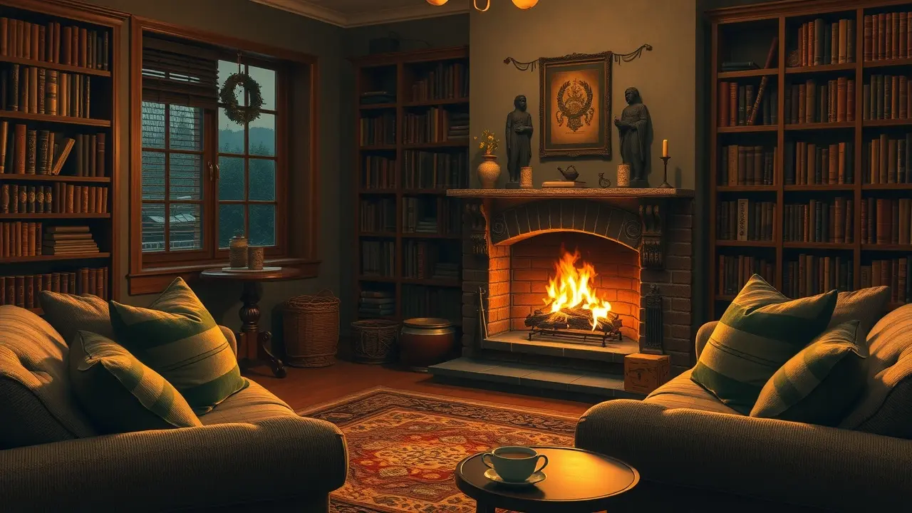 Sonhar com Lareira: Desvende os Significados Ocultos Lareira acesa em sala aconchegante, representando calor e conforto