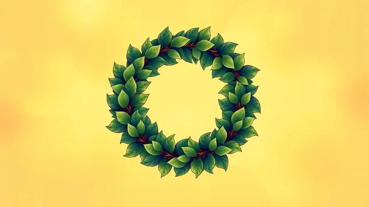 Sonhar com Loureiro: Descubra o Significado e as Mensagens Ocultas Coroa de louros verde e dourada.