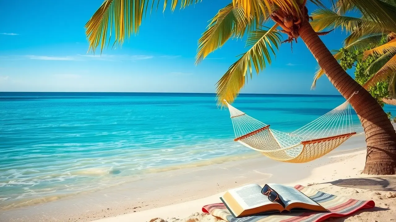 Significado de Sonhar com Lazer: Desvendando os Símbolos do Descanso Praia tranquila simbolizando lazer e descanso