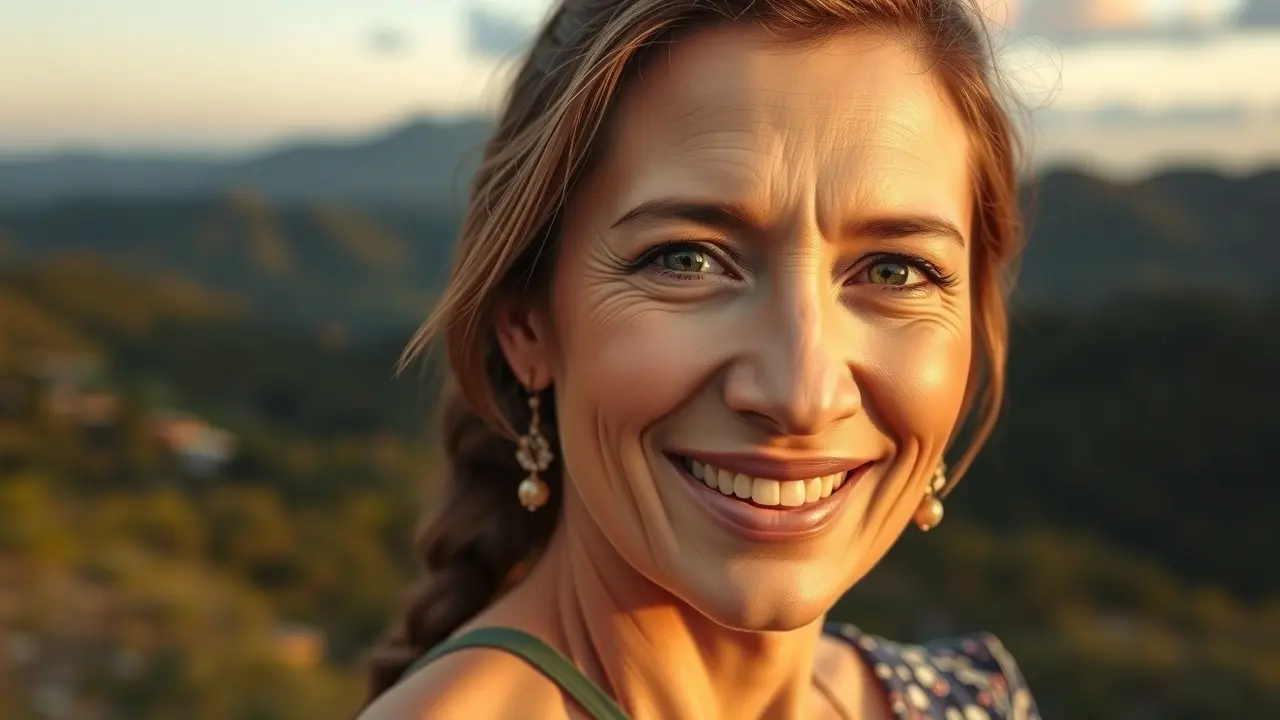 Lea Garcia sorrindo em retrato