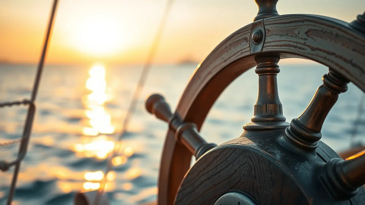 Sonhar com Leme: Descubra os Significados Ocultos e Suas Implicações Leme de navio ao pôr do sol