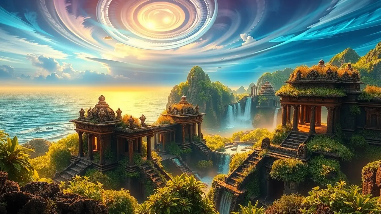 Significado de Sonhar com Lemúria: Desvendando Mitos e Símbolos Sonho com Lemúria: paisagem mística