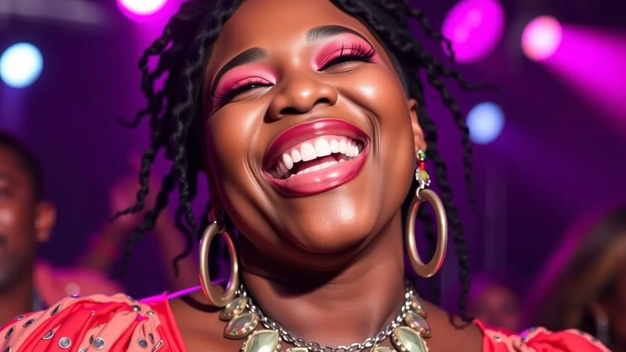 Mulher radiante simboliza a autoaceitação