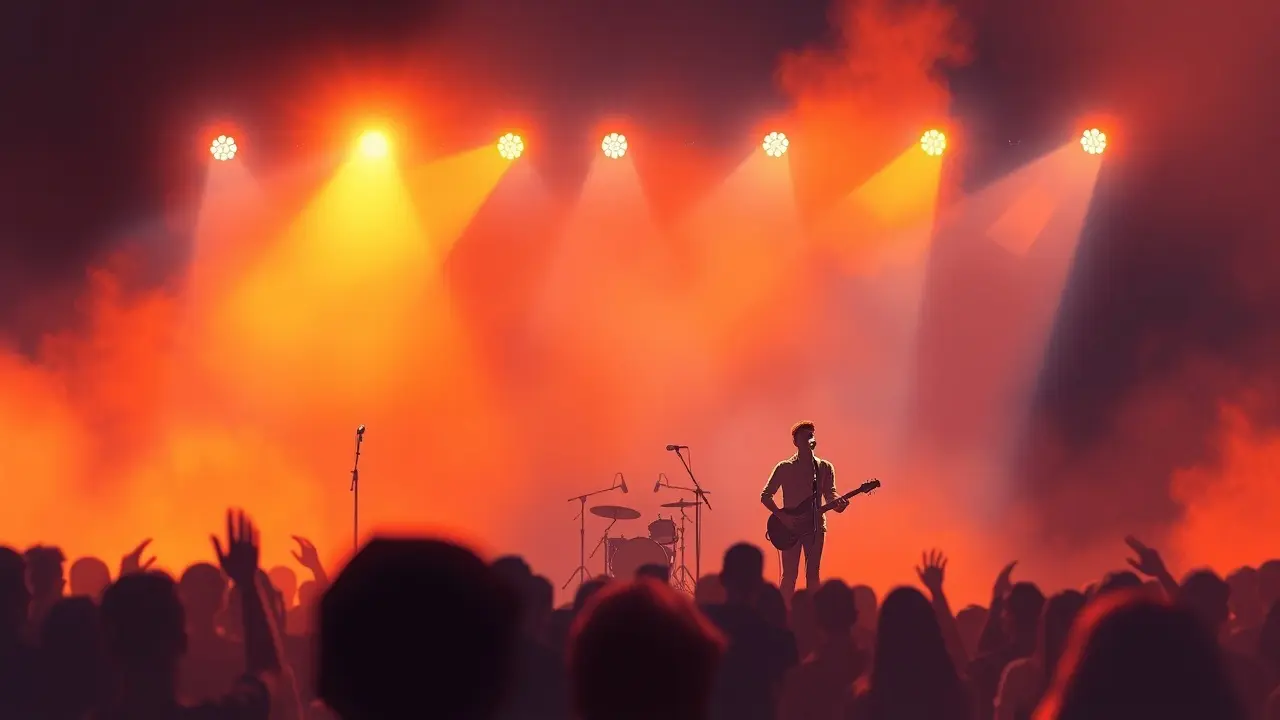 Sonhar com Los Hermanos: Desvende os Significados Ocultos Sonho com show de Los Hermanos com luzes nostálgicas.