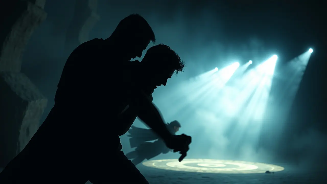 Representação de luta interna em sonho