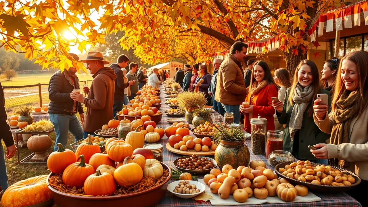 Celebração de Mabon com colheita abundante