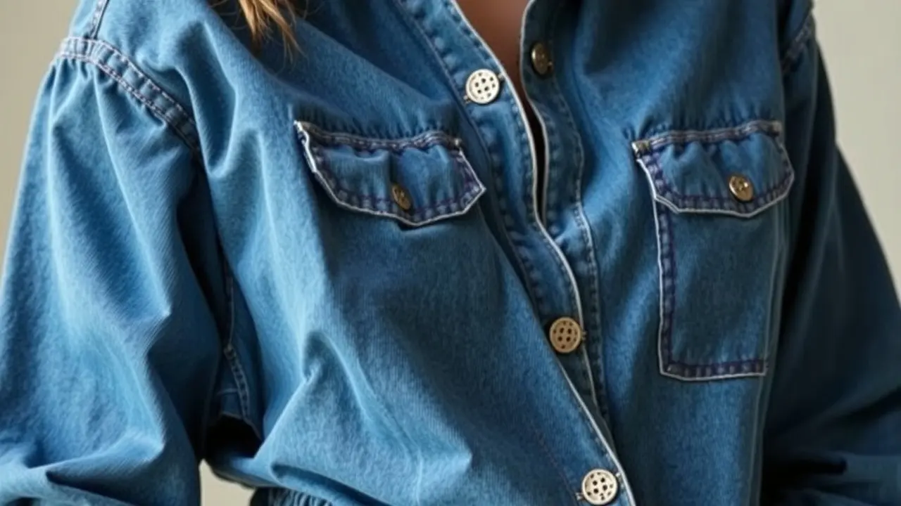 Sonho com macacão jeans azul