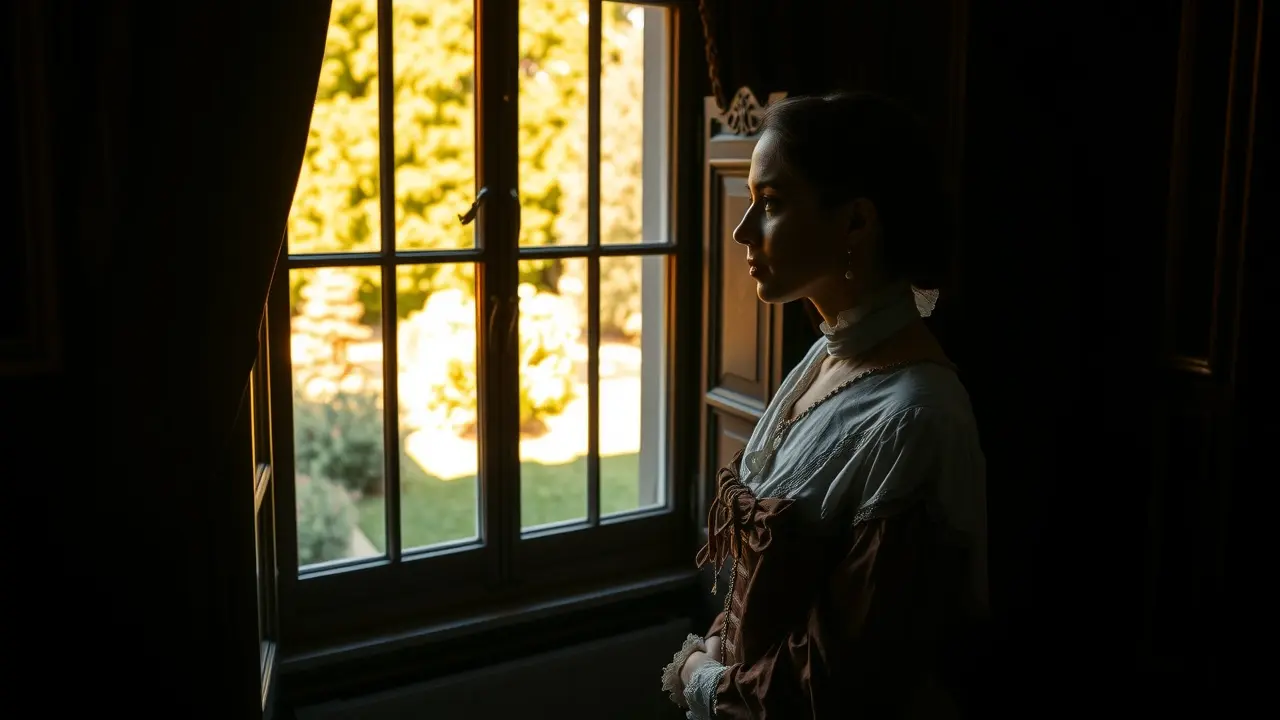 Sonhar com Madame Bovary: Desvendando os Significados do Subconsciente Mulher sonhando em frente à janela.