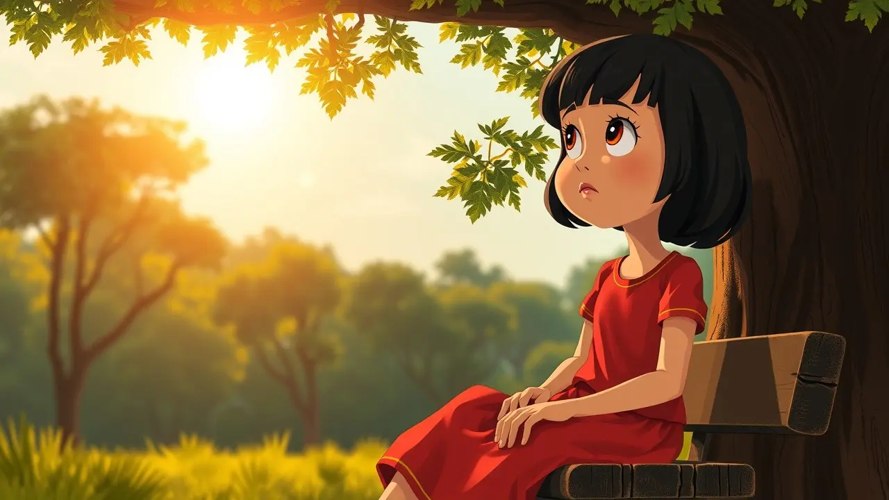 Significado de Sonhar com Mafalda: Uma Análise Detalhada Menina Mafalda pensativa olhando o horizonte