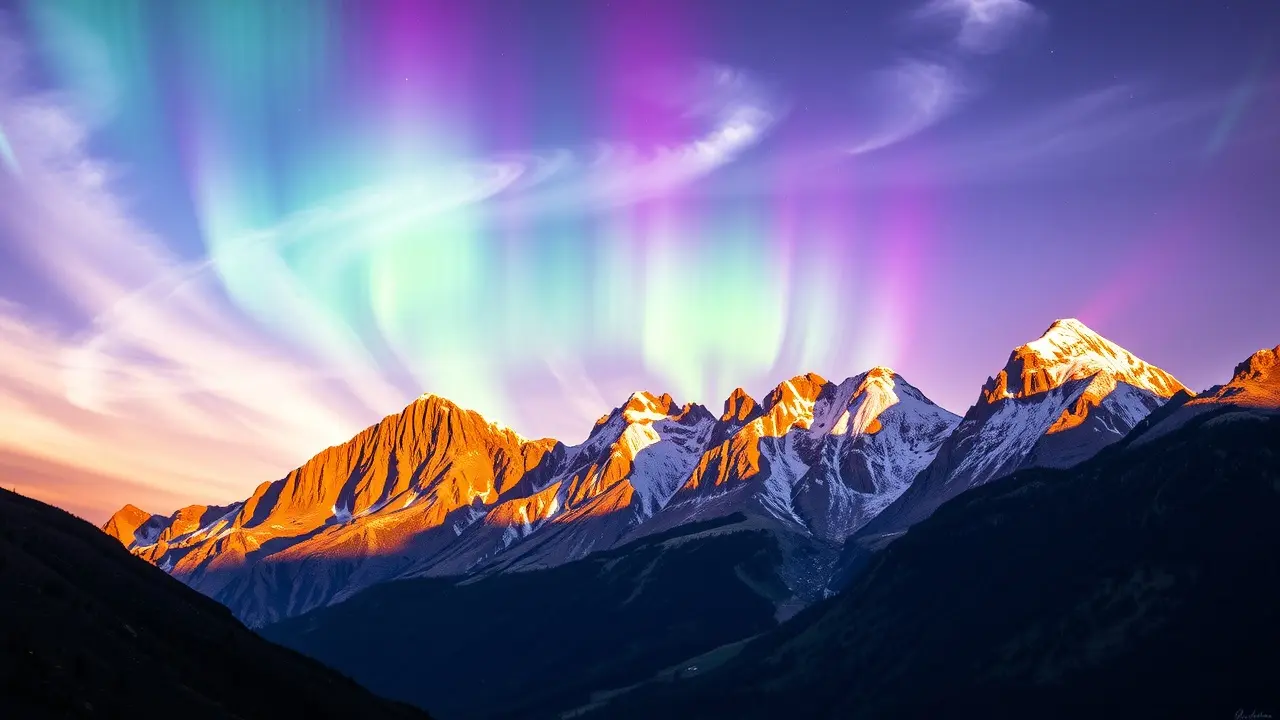 Montanhas majestosas refletindo a magnitude de um sonho.