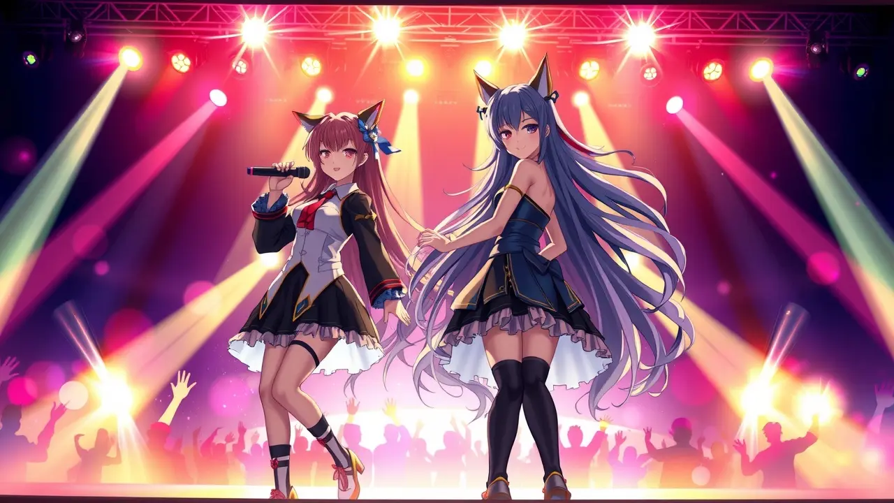 Maiara e Maraisa cantando em show