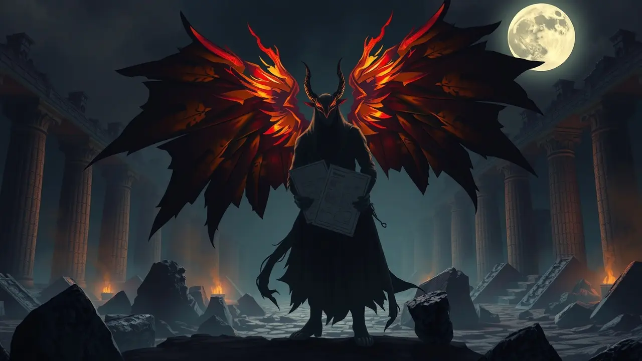 Sonho com Malphas simboliza transformação e desafios.