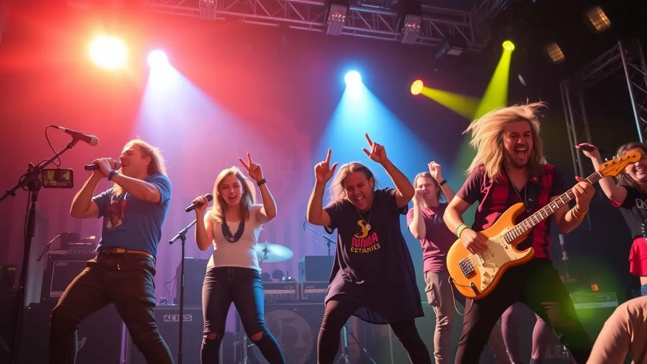 Mamonas Assassinas no palco