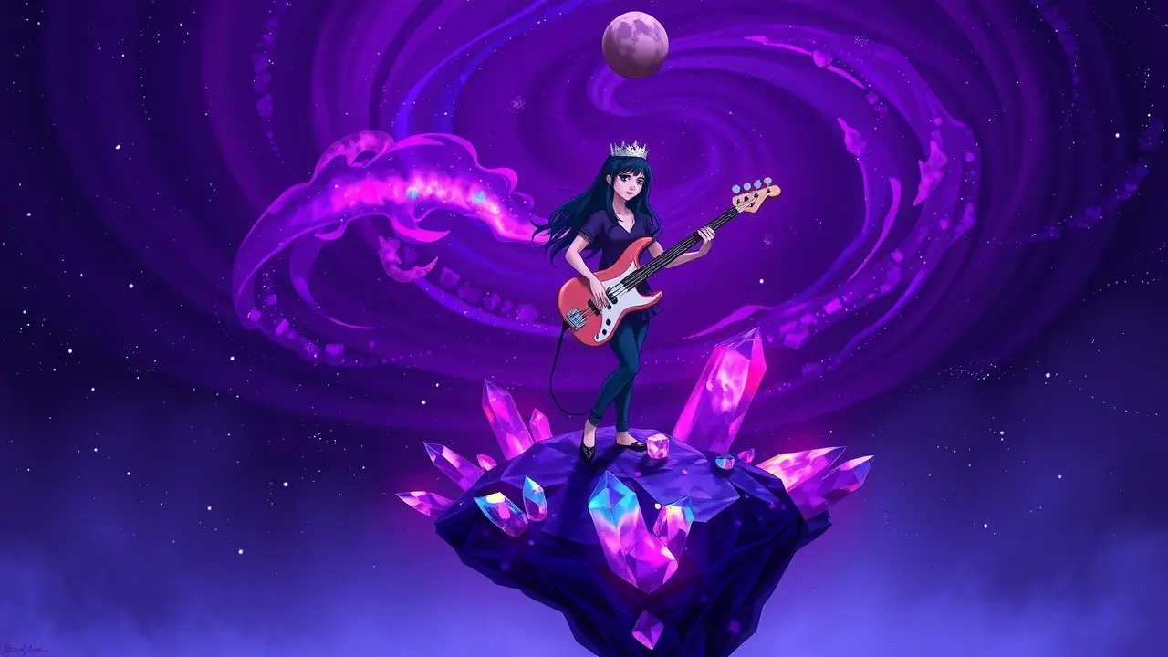 Sonhar com Marceline: Descubra o Significado Oculto! Marceline Rainha Vampira tocando baixo machado
