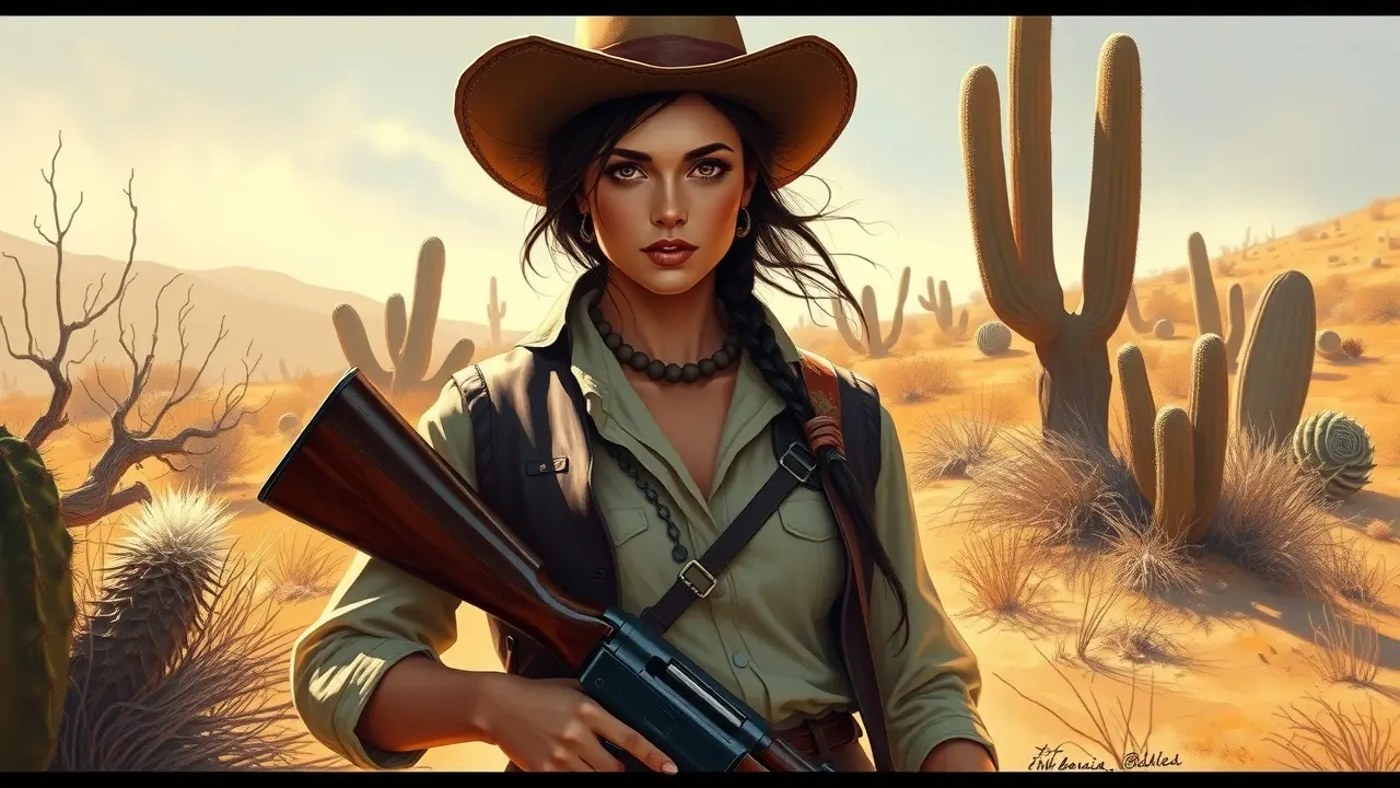 Sonhar com Maria Bonita: Desvende os Significados e Simbolismos Maria Bonita vestida como cangaceira no sertão