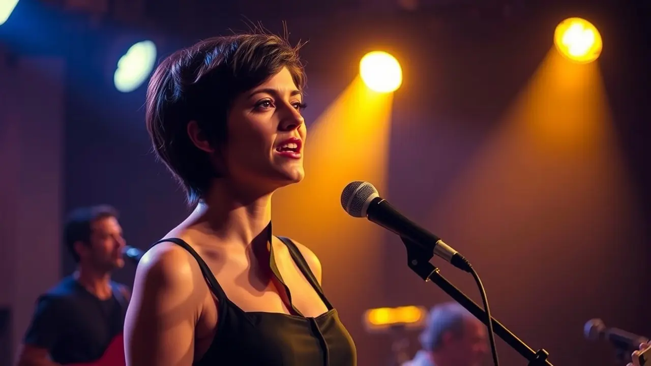 Significado de Sonhar com Maria Gadú: Desvendando as Mensagens Oníricas Mulher cantando em show