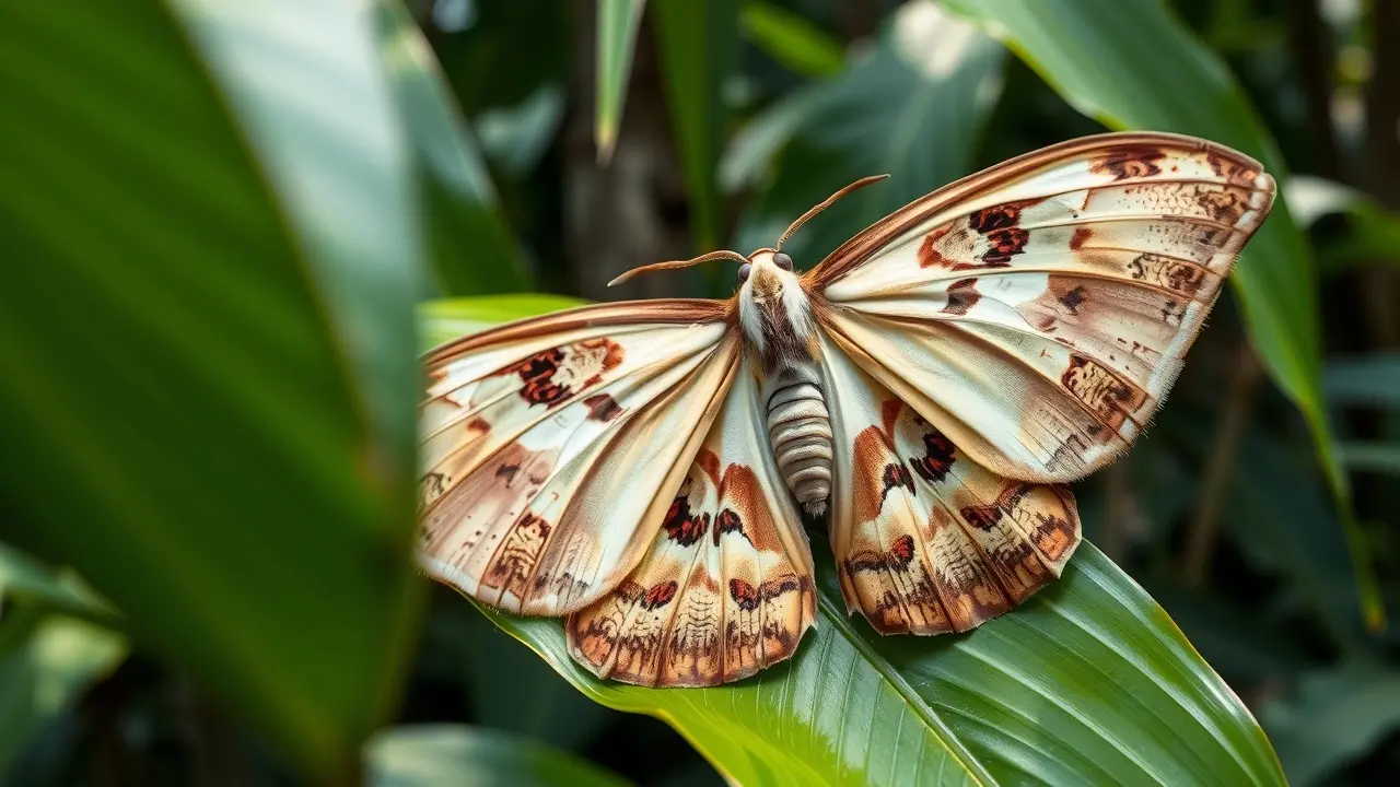 Significado de Sonhar com Mariposa-Atlas: Desvende os Mistérios Mariposa-atlas pousada em folha verde