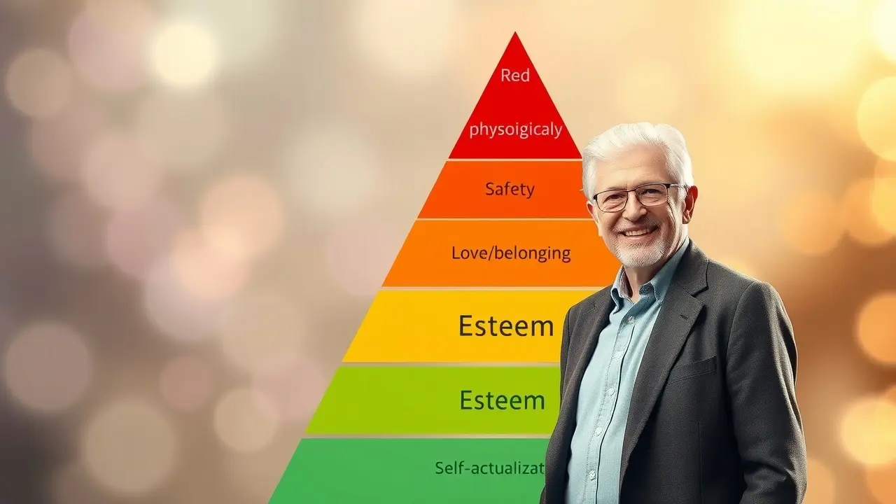 Sonhar com Maslow: Descubra o Significado Profundo Abraham Maslow e a pirâmide das necessidades.