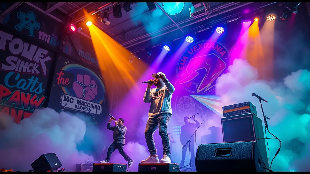 Significado de Sonhar com MC Marcinho: Interpretações e Reflexões Sonho com MC Marcinho: palco vibrante e energia do funk