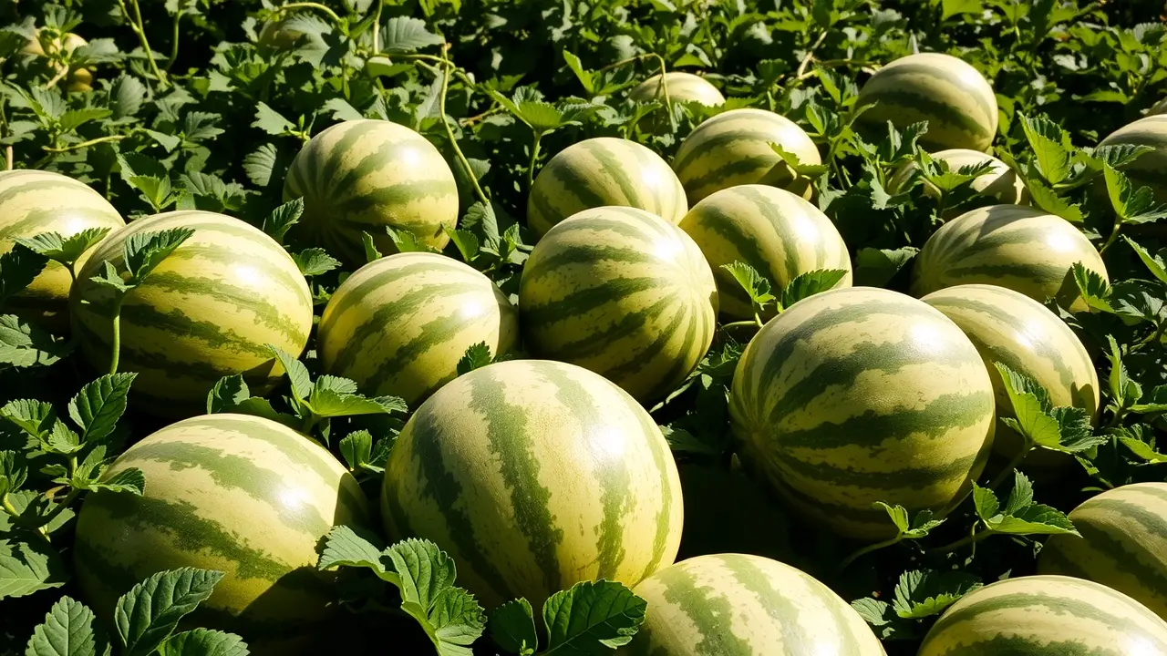 Significado de Sonhar com Melancieira: Interpretações e Simbolismos Melancieira carregada de melancias maduras