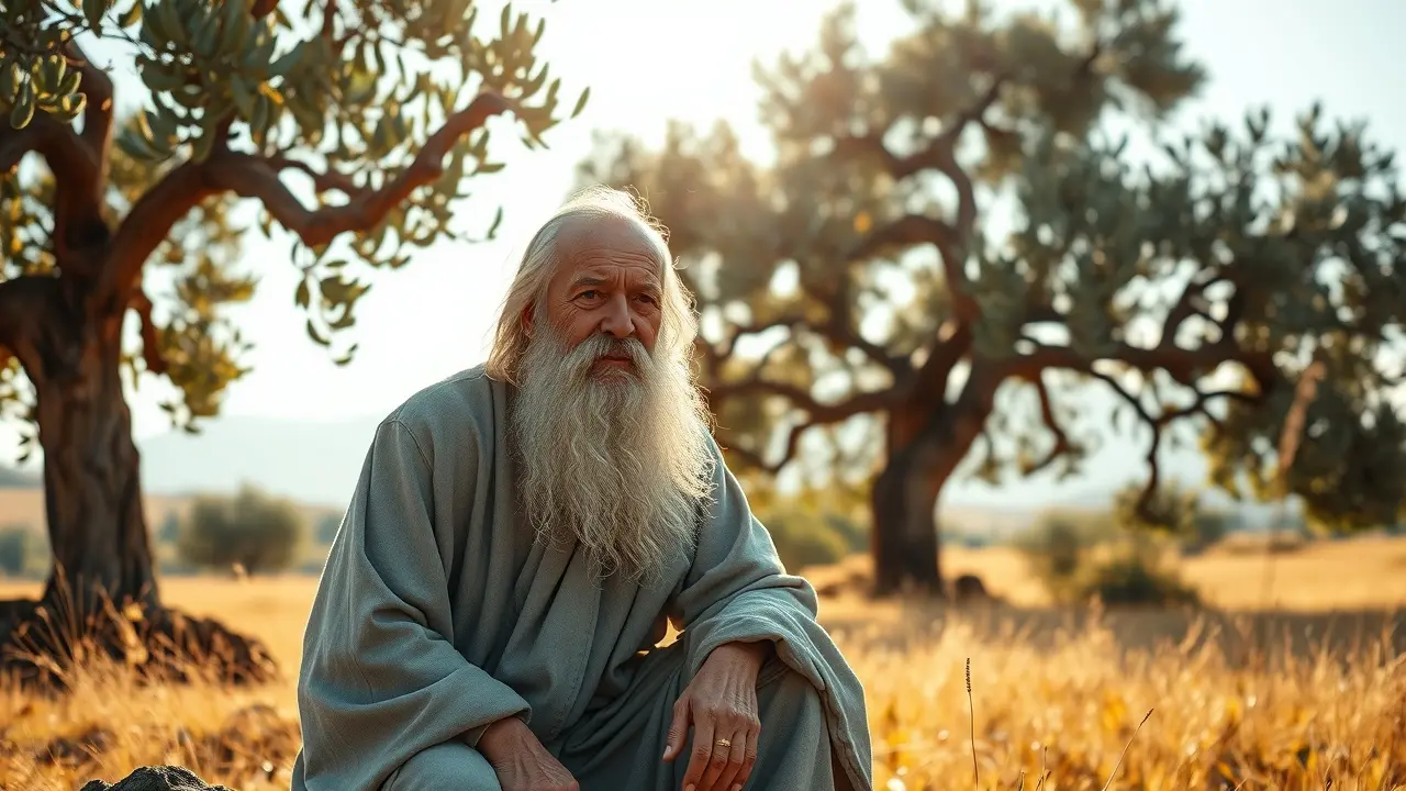 Sonhar com Matusalém: Significado e Interpretações Detalhadas Homem idoso de barba longa, Matusalém