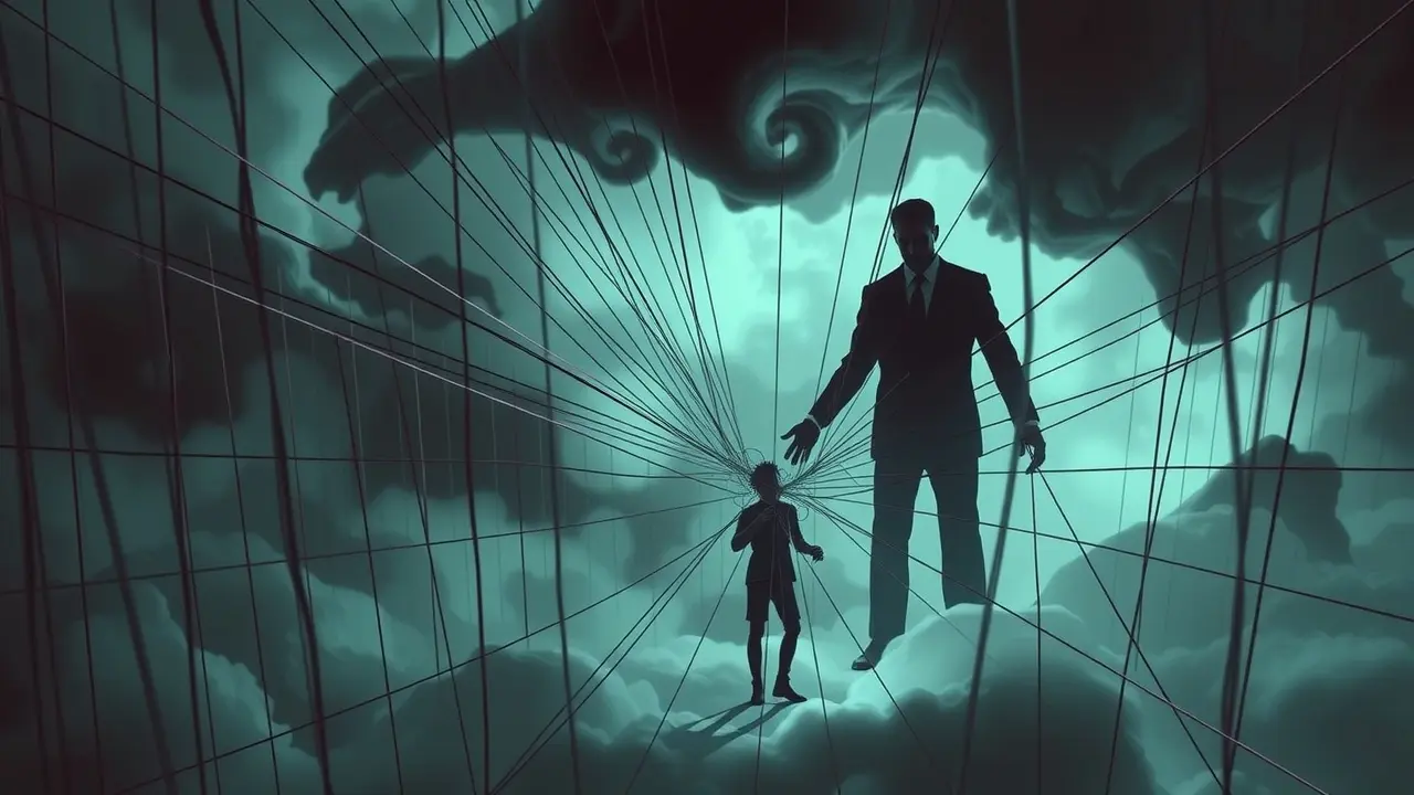 Sonhar com Microgerenciamento: Decifre os Sinais e Recupere o Controle Pessoa presa em teias, sonho com microgerenciamento.