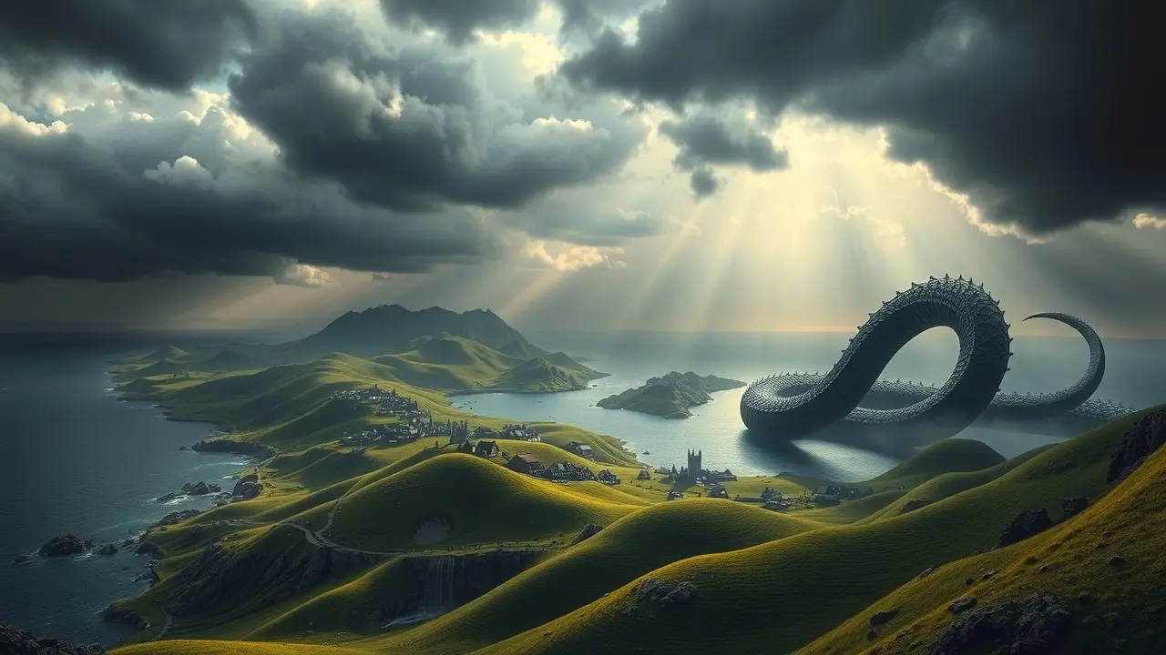 Midgard, a Terra Média da mitologia nórdica.