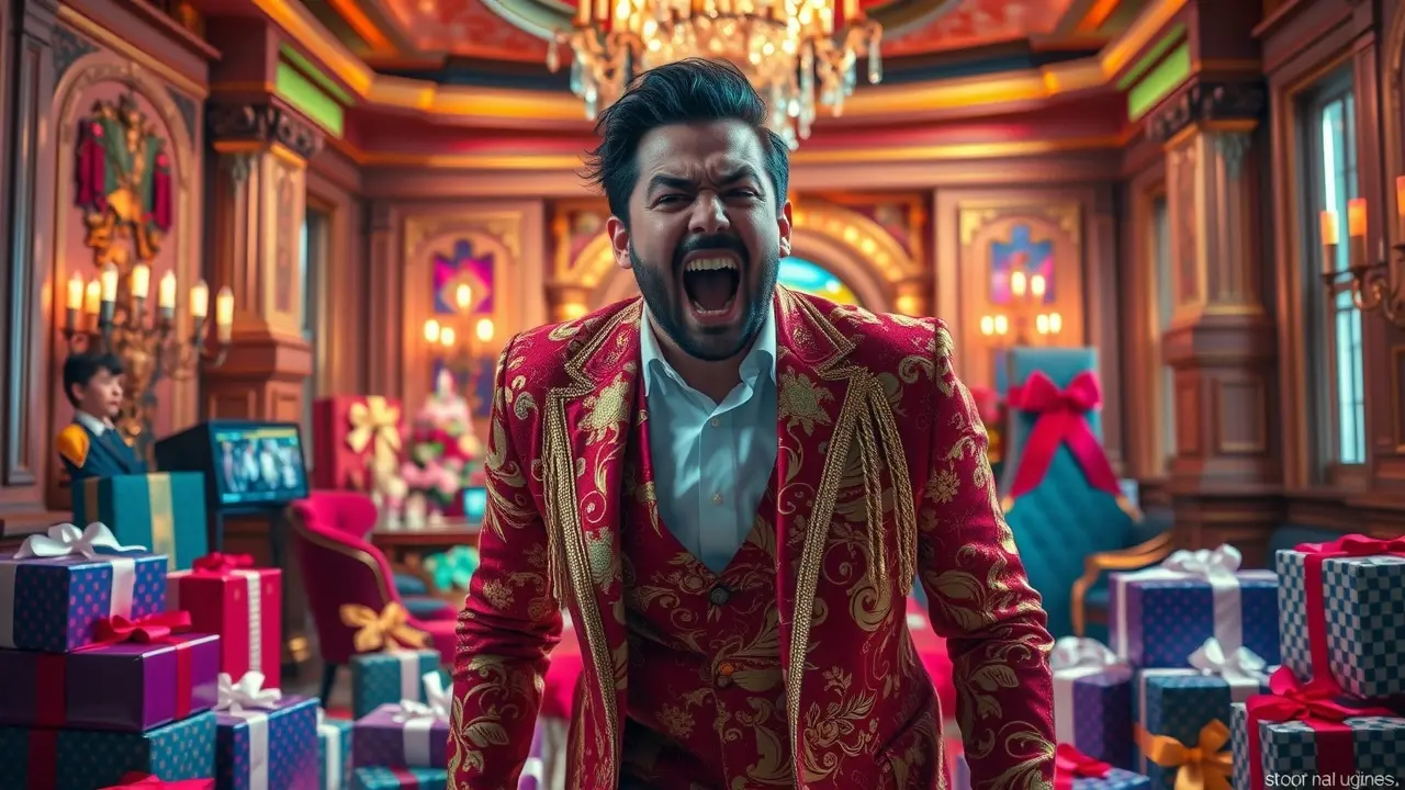 Pessoa mimada fazendo birra