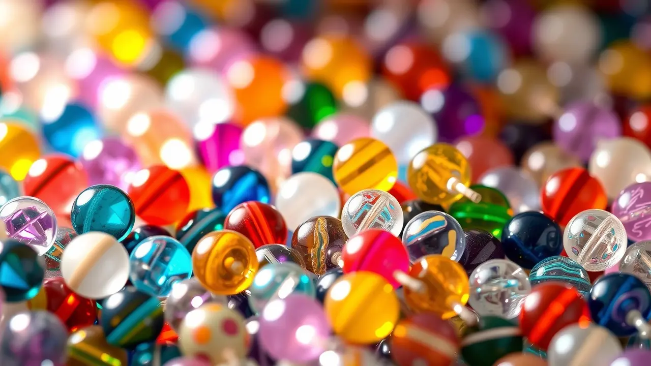 Sonhar com Miçanga: Descubra os Significados Ocultos Miçangas coloridas em close-up