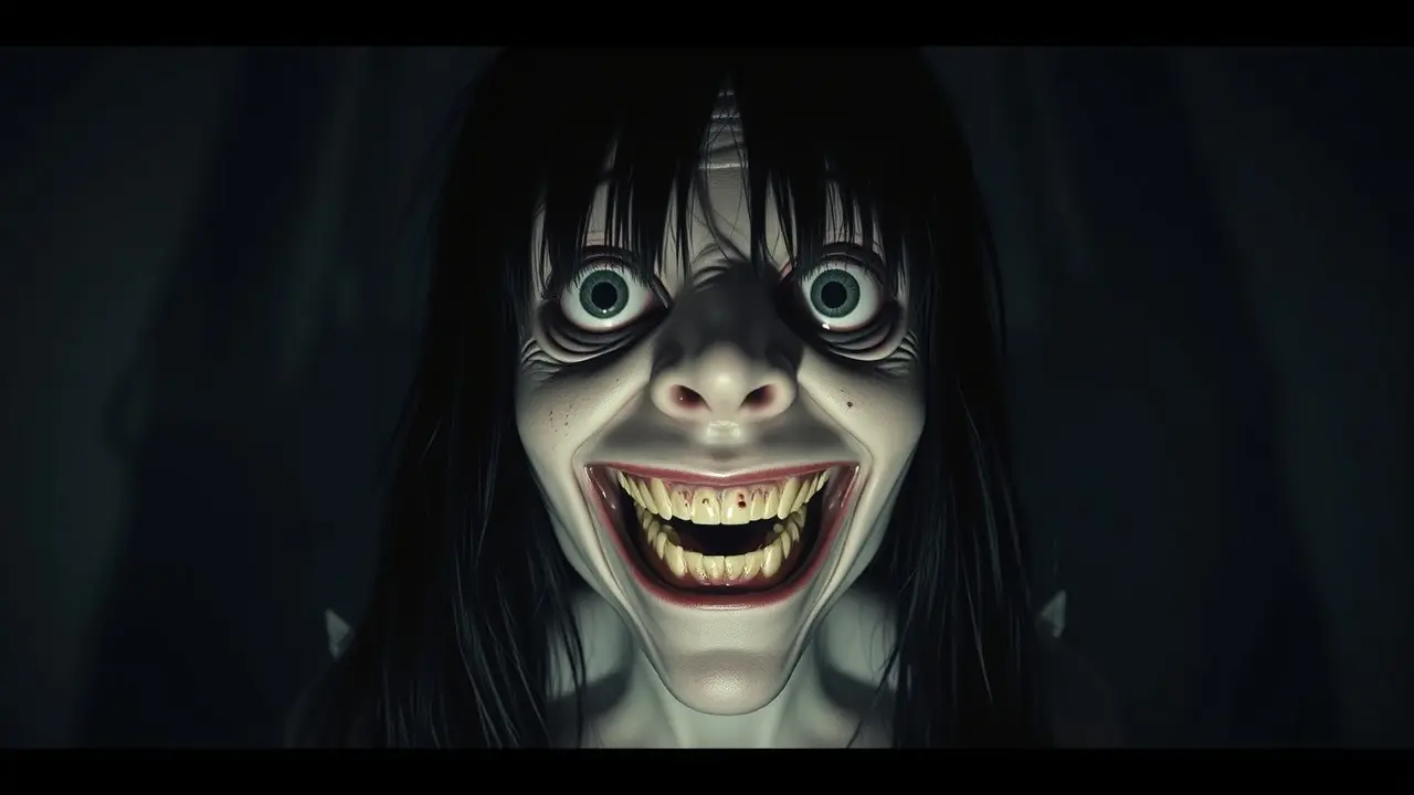 Sonhar com Momo: Descubra o Significado e as Interpretações! Ilustração de Momo, criatura assustadora de lendas urbanas.