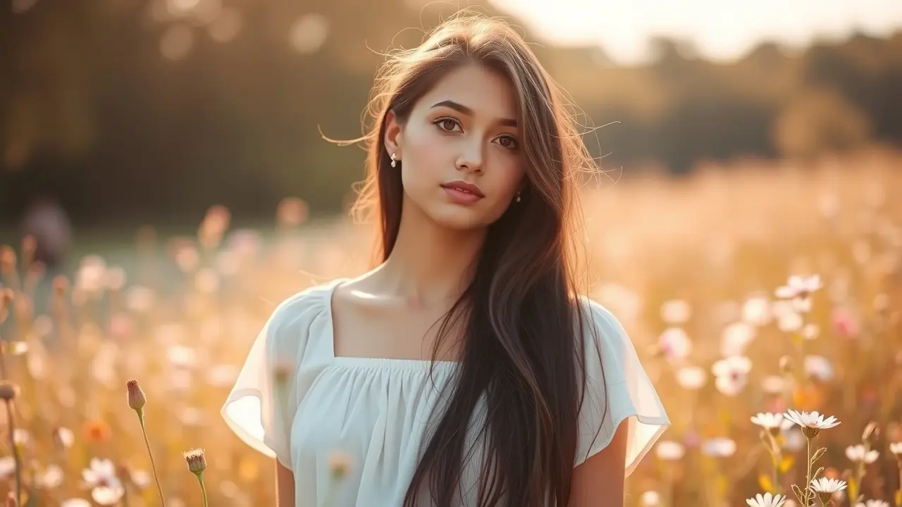 Sonhar com Moça: Descubra os Significados e Interpretações! Sonho com moça em um campo florido