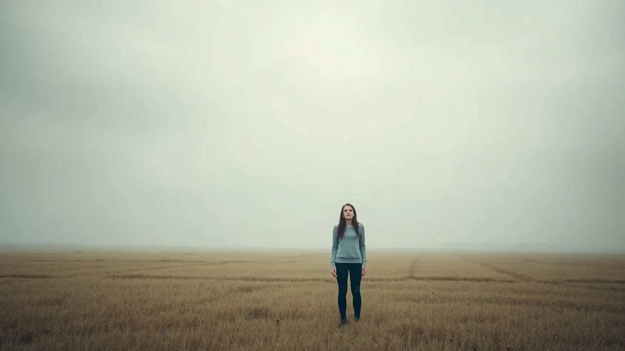 Sonhar com Mudo: Descubra os Significados Ocultos Pessoa muda em paisagem onírica