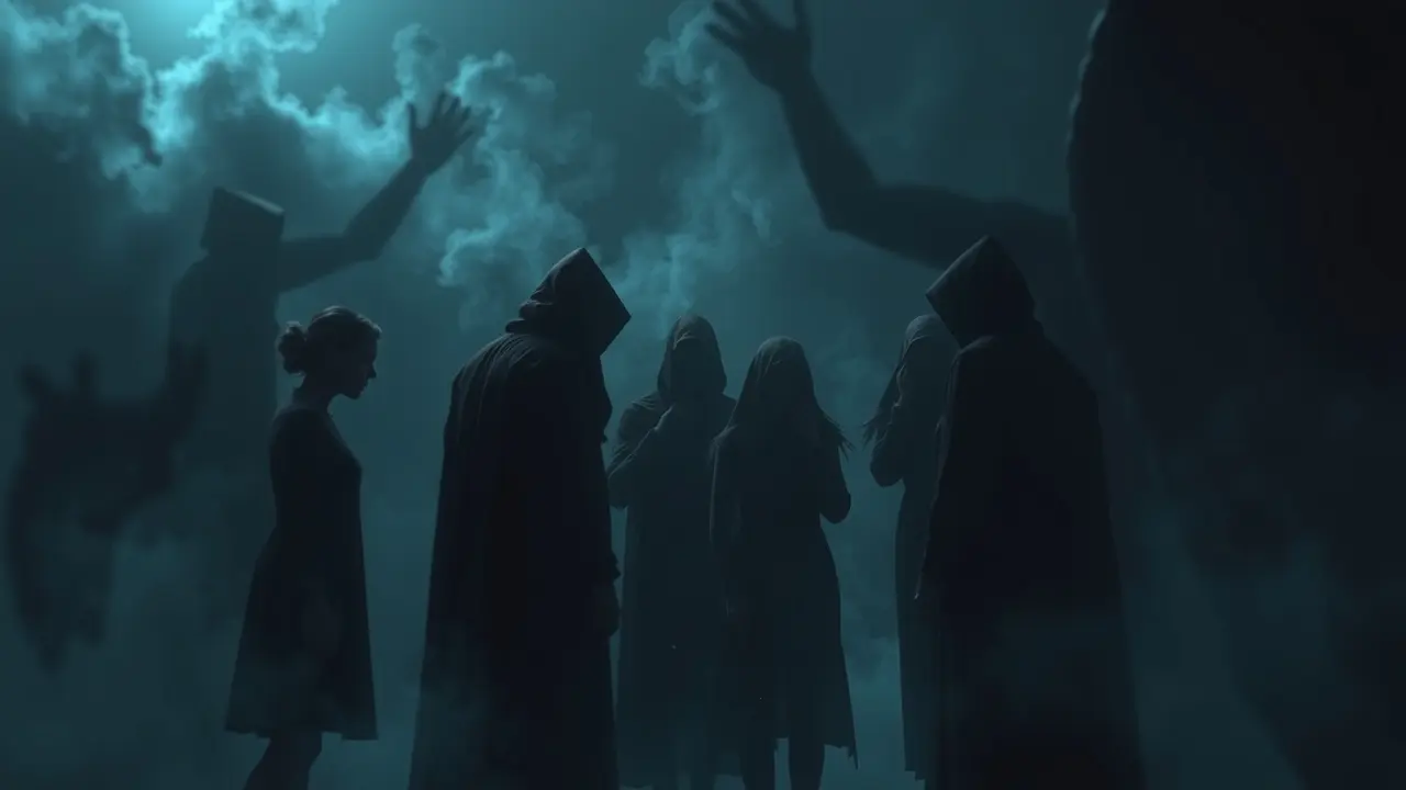 Pessoas nas sombras cochichando, sonho com murmuração