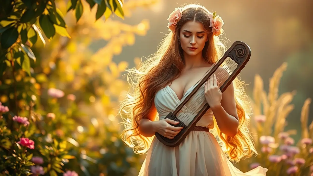 Significado de Sonhar com Musa: Desvendando Inspirações e Intuições Ilustração de uma musa inspiradora.