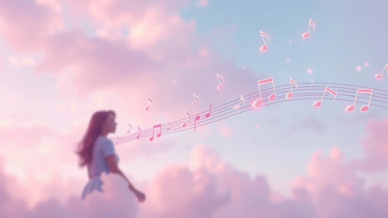 Sonho com notas musicais flutuantes